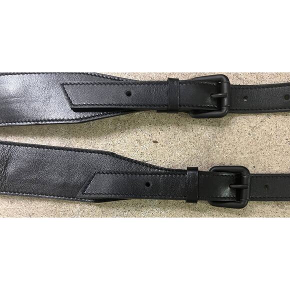 Atribut Handcrafted Black & White Leather Bag Detachable Strap / Spiral Top NEW - Picture 16 of 16